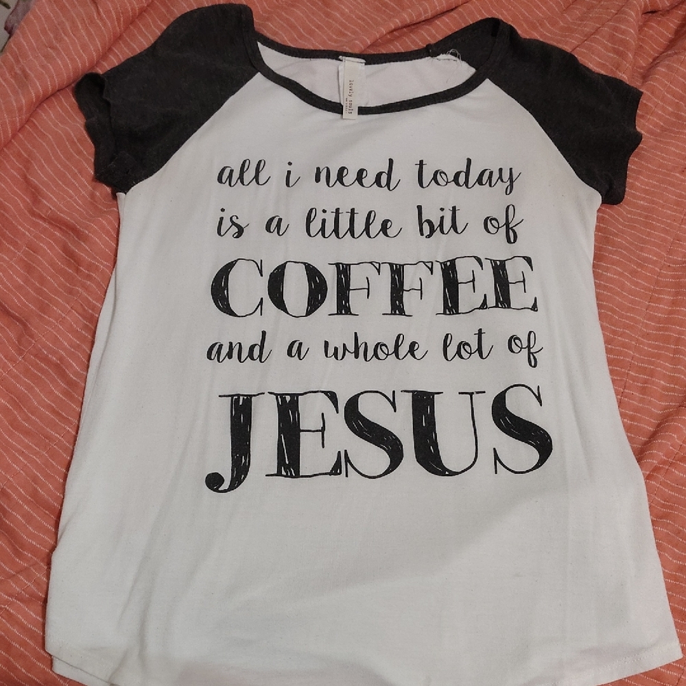 Casual Black & White Graphic Tee